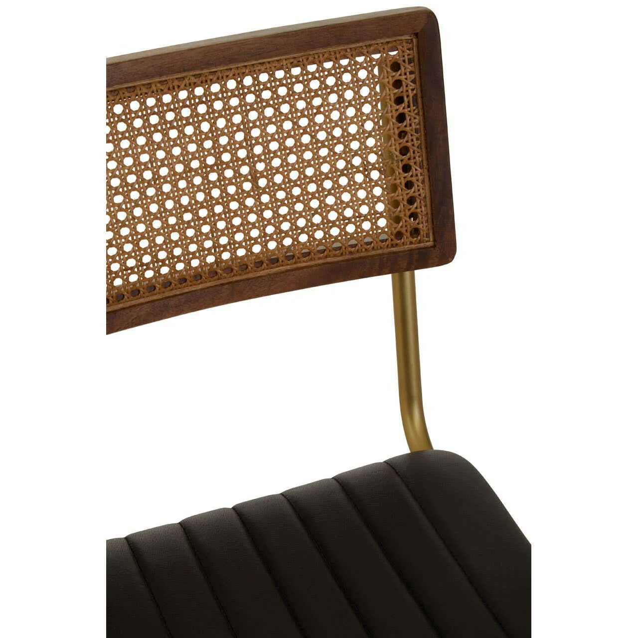 Buffalo Black Leather Bar Chair - Image 13