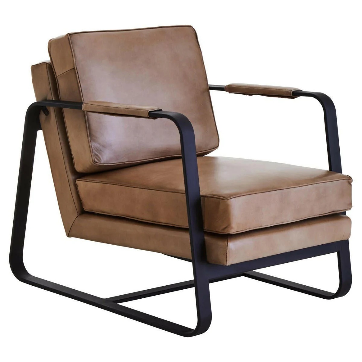 Buffalo Grey Genuine Leather Armchair - Image 8