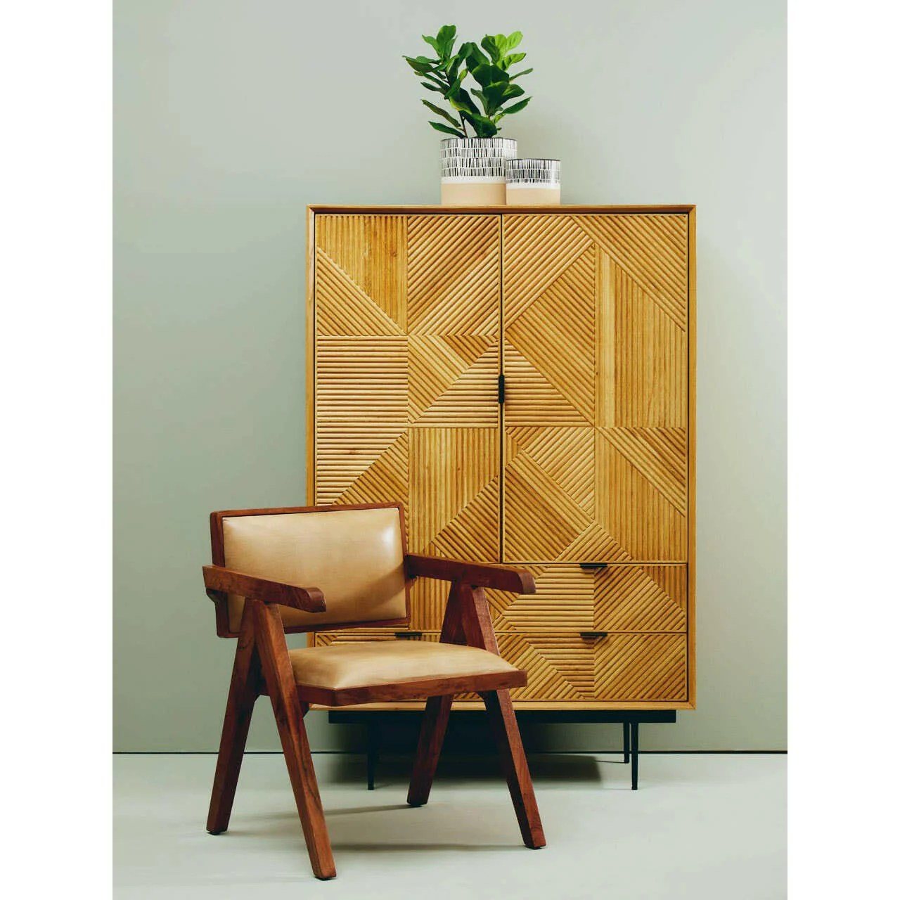 Buffalo Natural Leather Armchair - Image 4