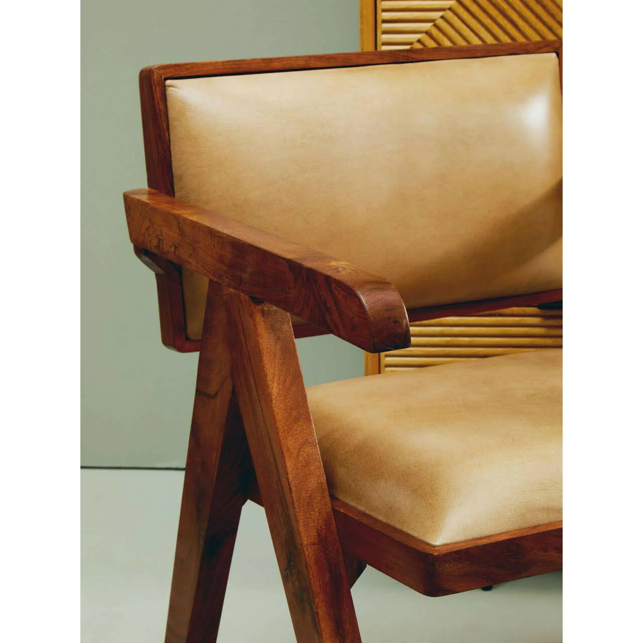 Buffalo Natural Leather Armchair - Image 6