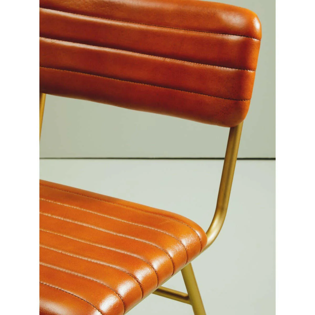 Buffalo Tan Leather Angular Dining Chair - Image 11