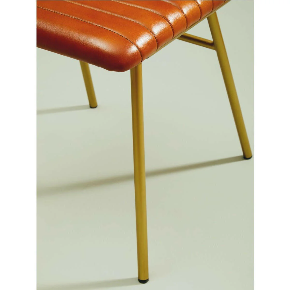 Buffalo Tan Leather Angular Dining Chair - Image 12