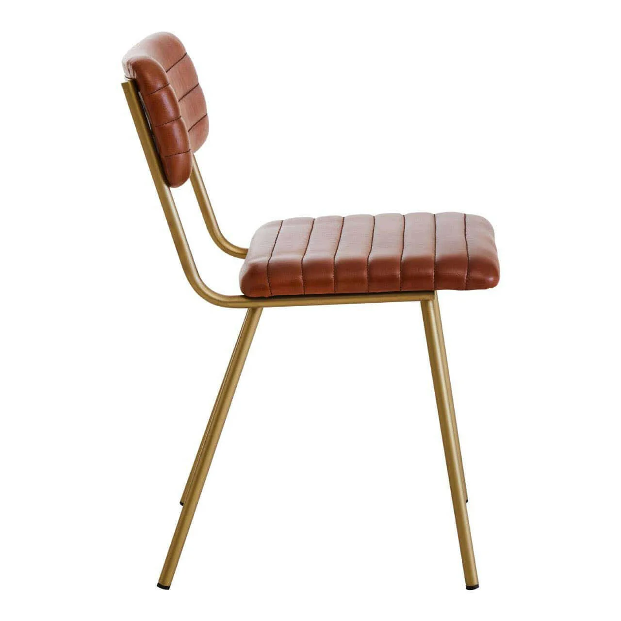 Buffalo Tan Leather Angular Dining Chair - Image 3