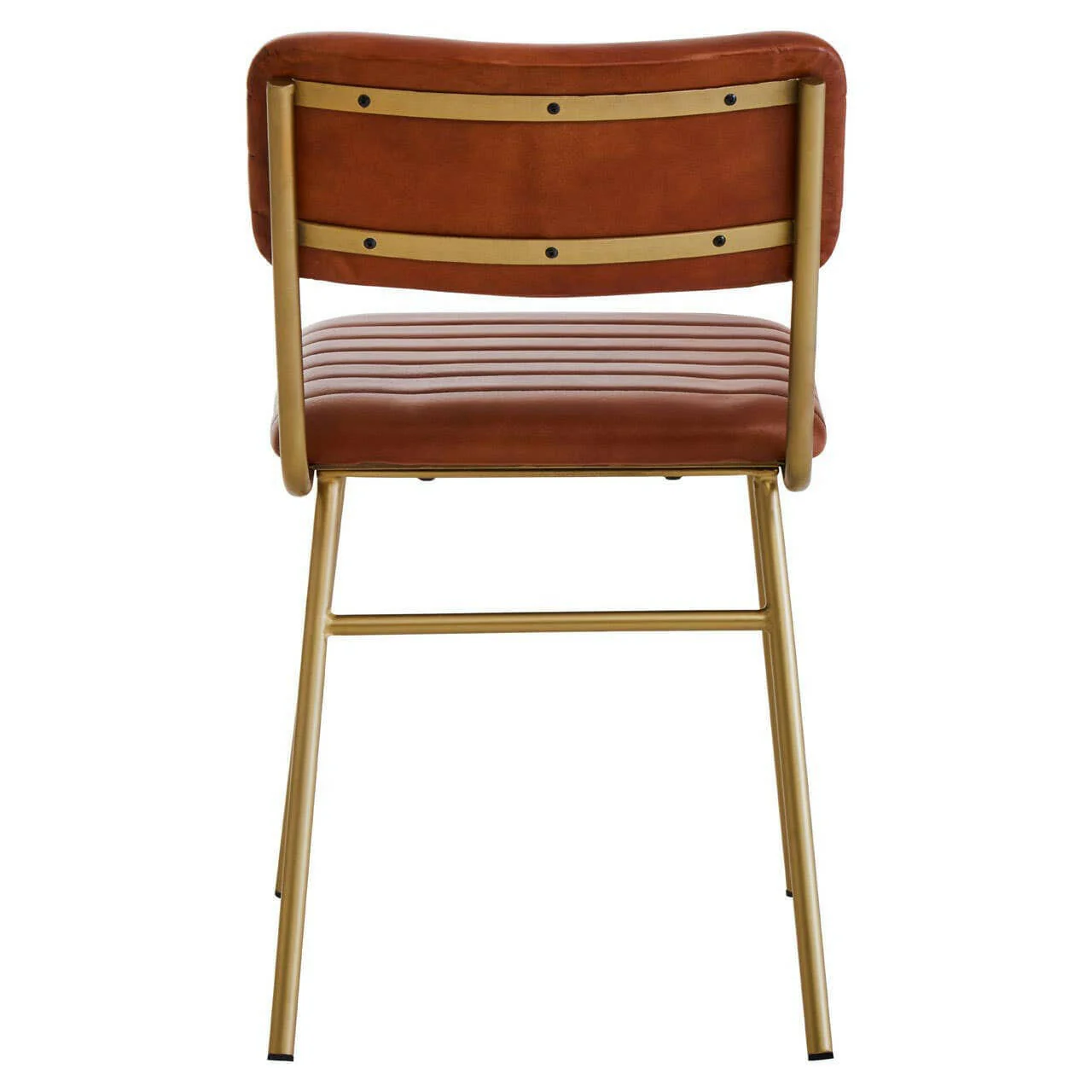 Buffalo Tan Leather Angular Dining Chair - Image 4
