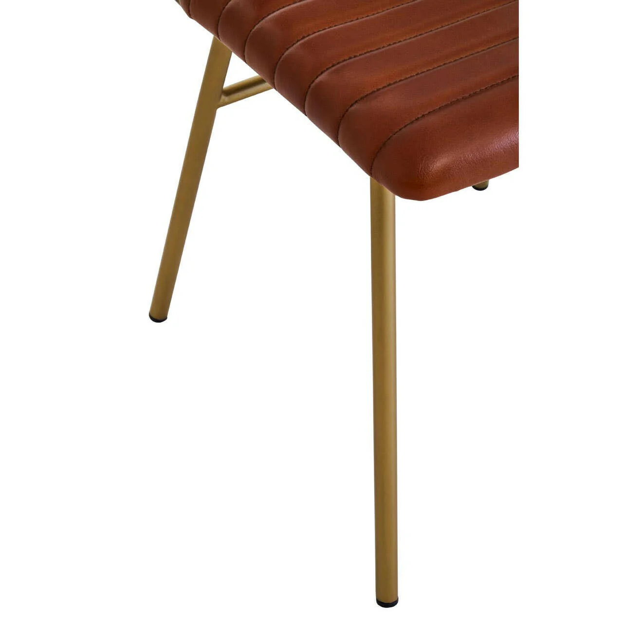 Buffalo Tan Leather Angular Dining Chair - Image 6