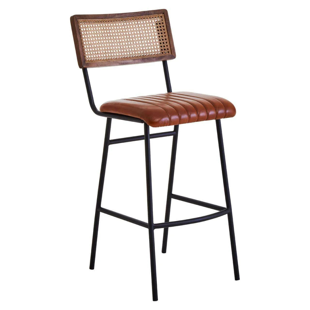 Buffalo Tan Leather Bar Chair - Image 2