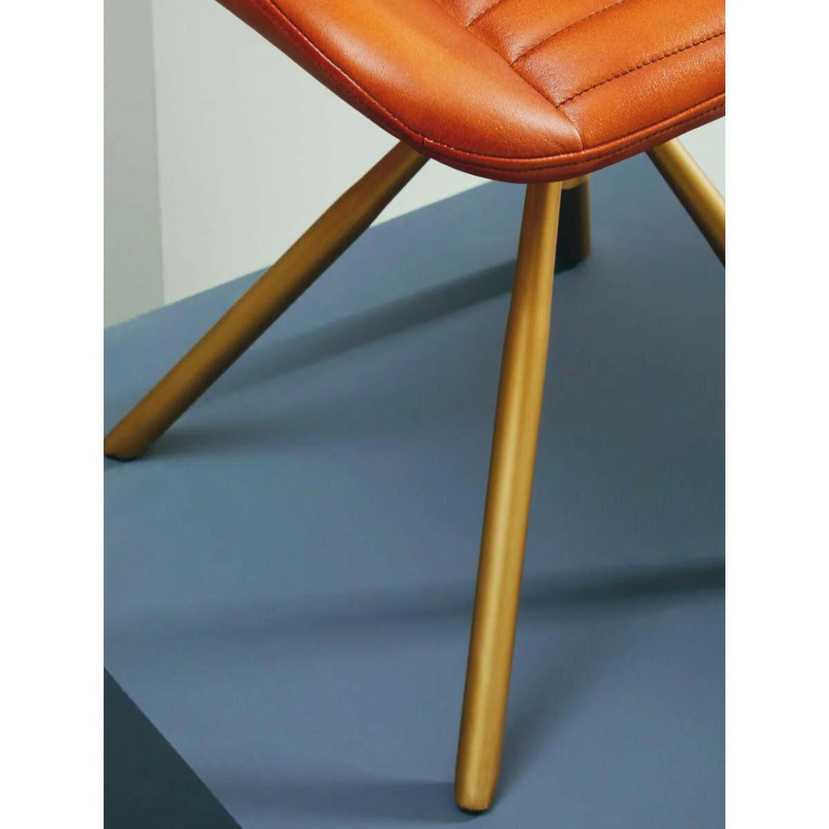 Buffalo Tan Leather Foot Stool - Image 6