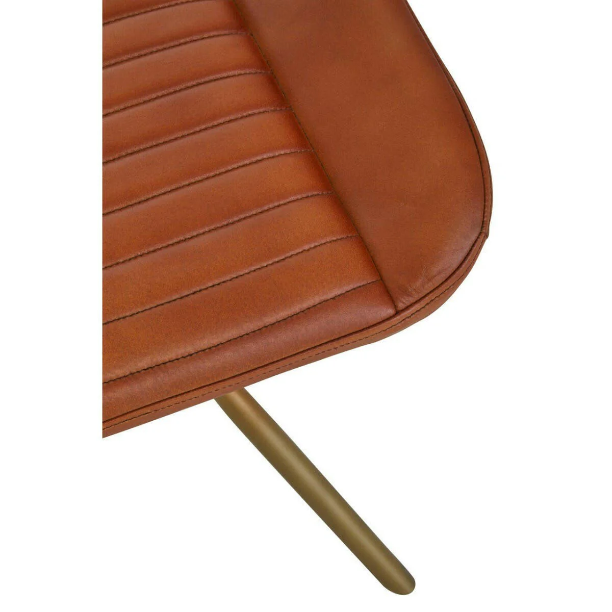 Buffalo Tan Leather Foot Stool - Image 9