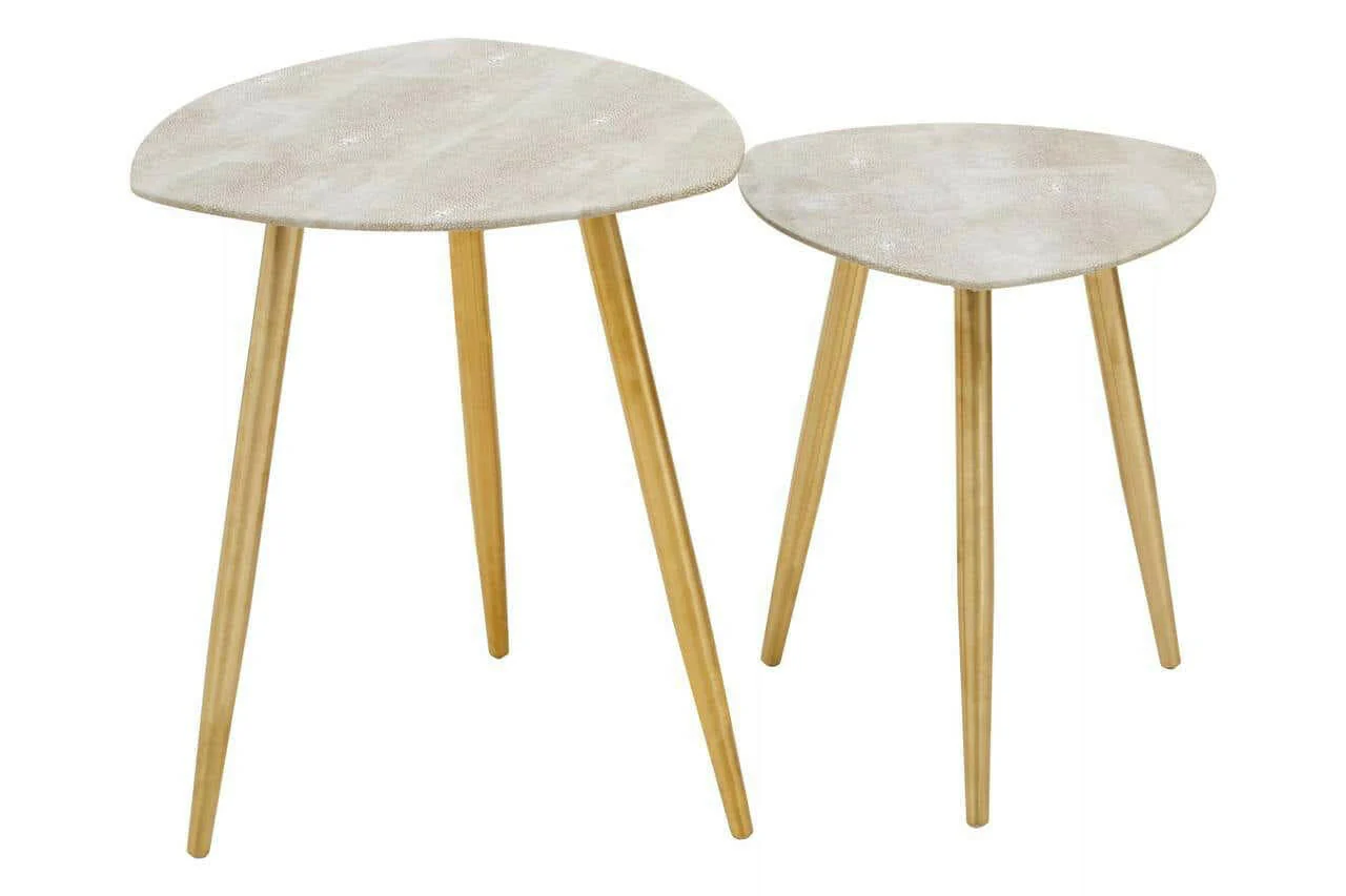 Cadio Set Of Two Shagreen Tables - Image 2