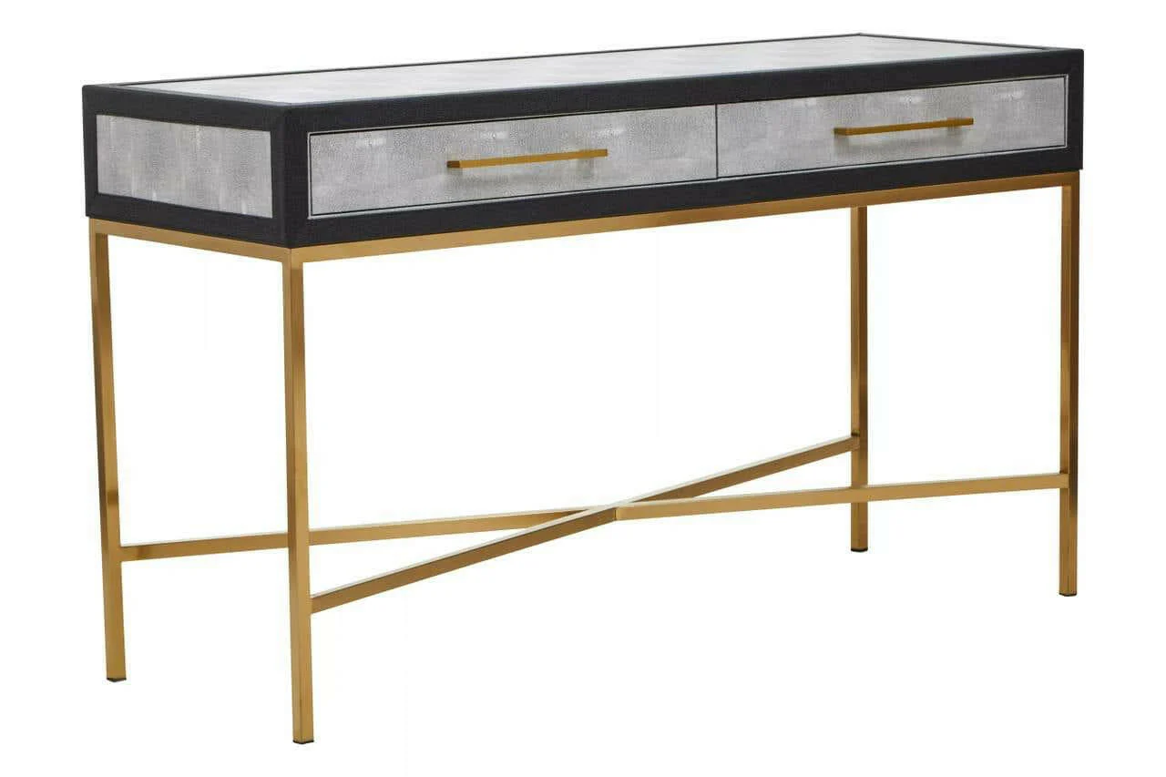 Cadiz Grey Shagreen Console Table - Image 2