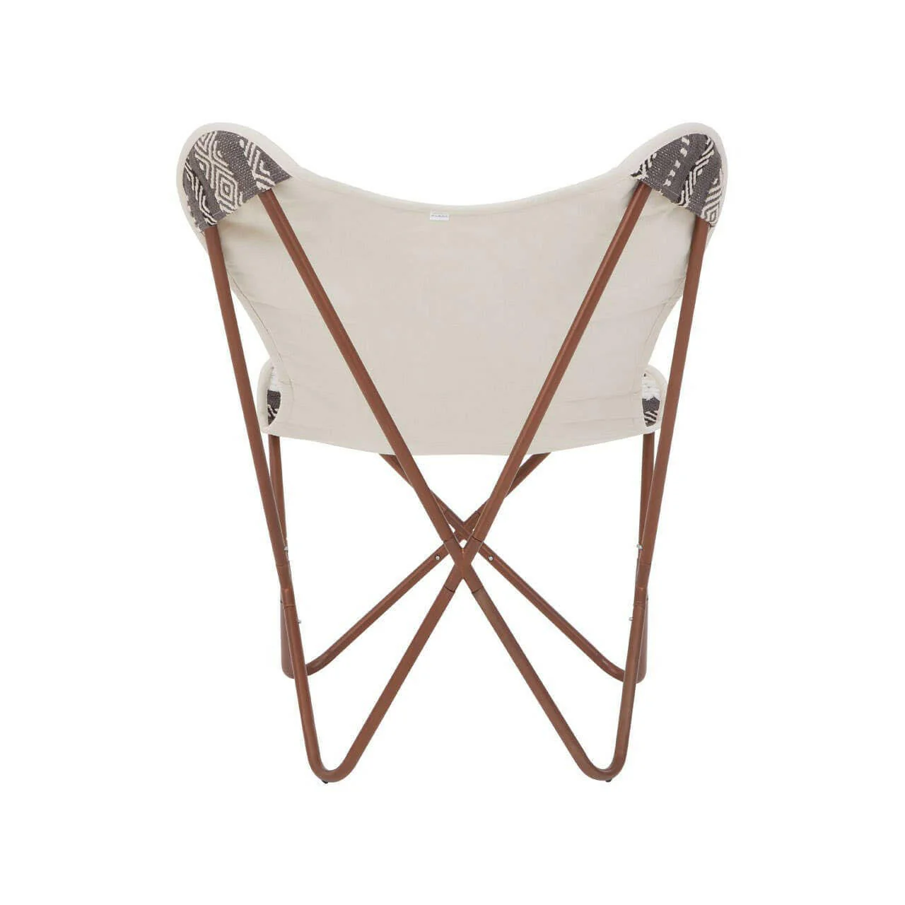 Cefena Grey And White Butterfly Chair - Image 4