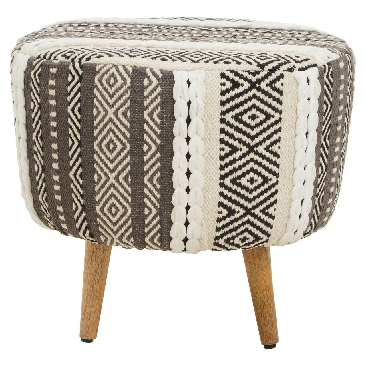 Cefena Grey And White Stool - Image 3