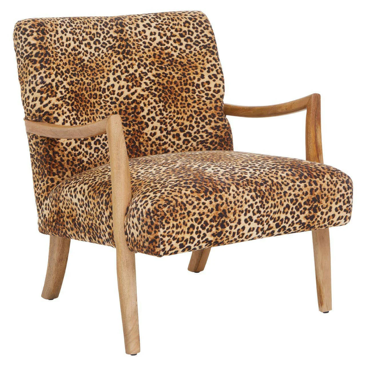 Cefena Leopard Print Chair - Image 2