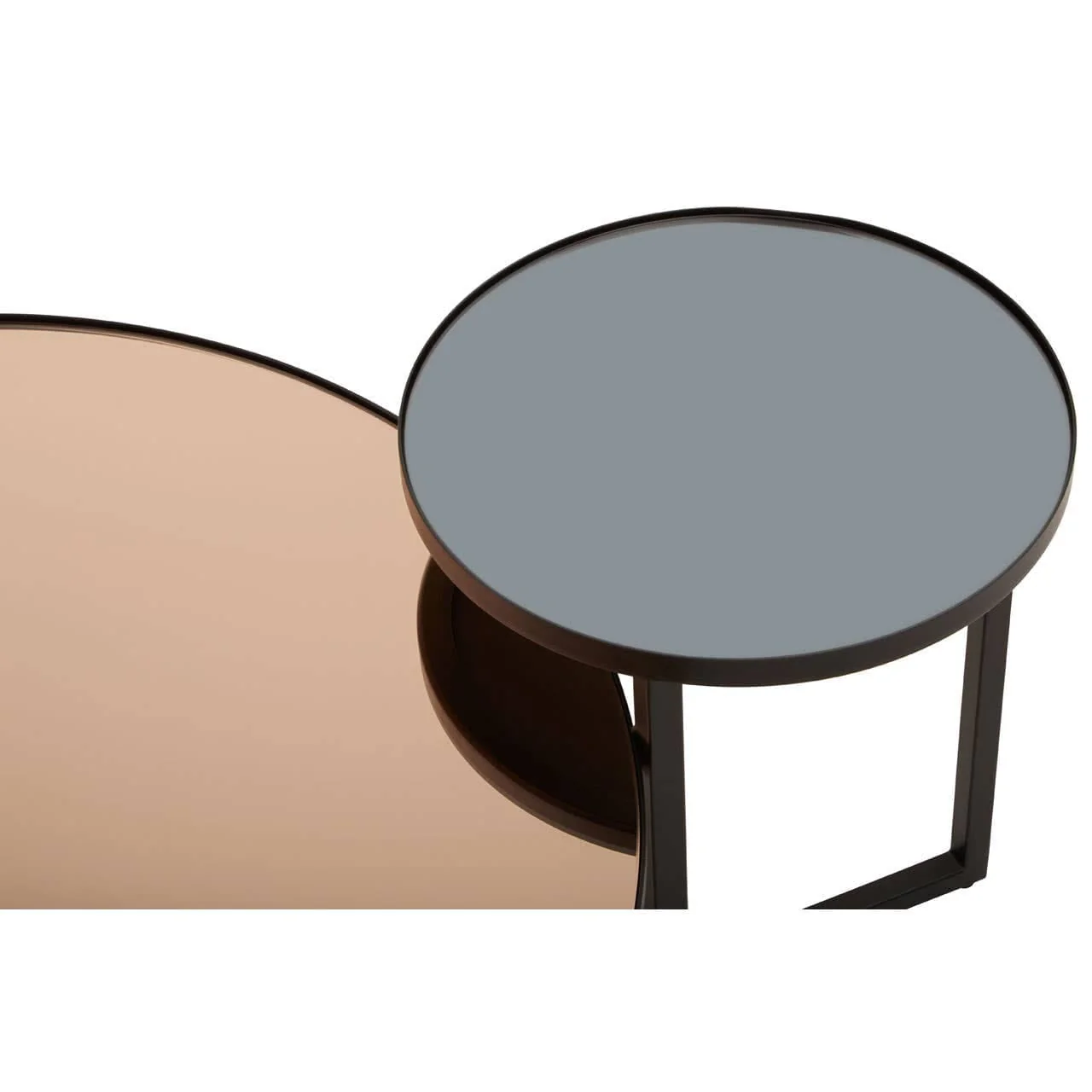 Cercle Smoked Mirror 2 Tier Coffee Table - Image 7