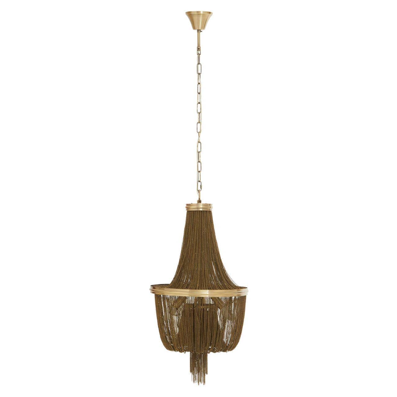 Chain Antique Brass Chain Design Chandelier - Image 4