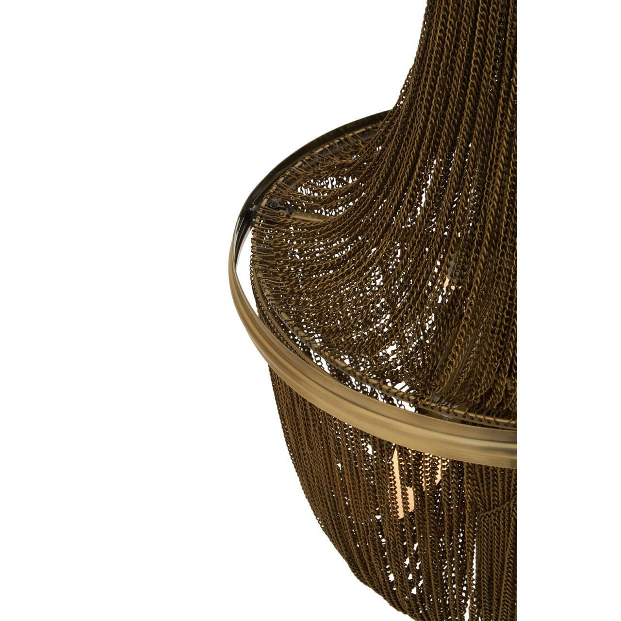 Chain Antique Brass Chain Design Chandelier - Image 7