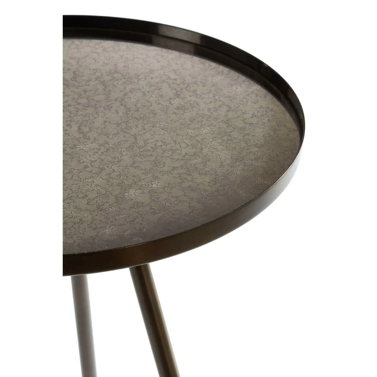 Corra Black Iron Finish Side Table - Image 3