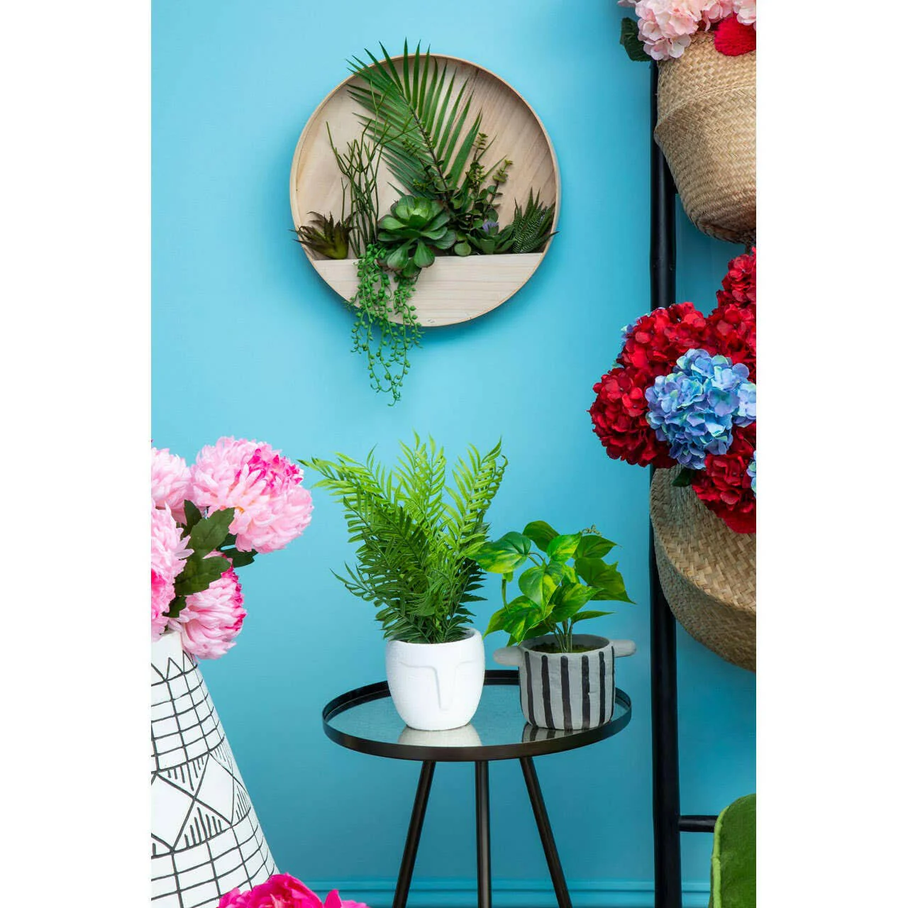 Corra Black Iron Finish Side Table - Image 6