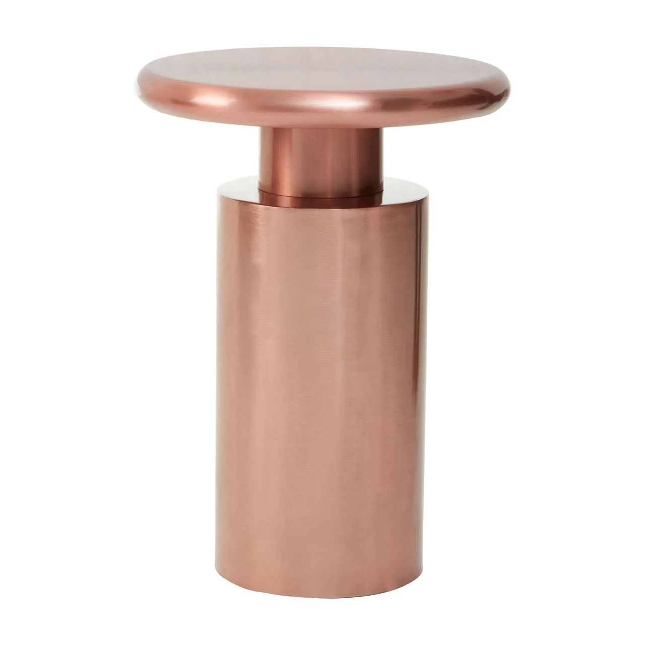 Corra Copper Finish Side Table