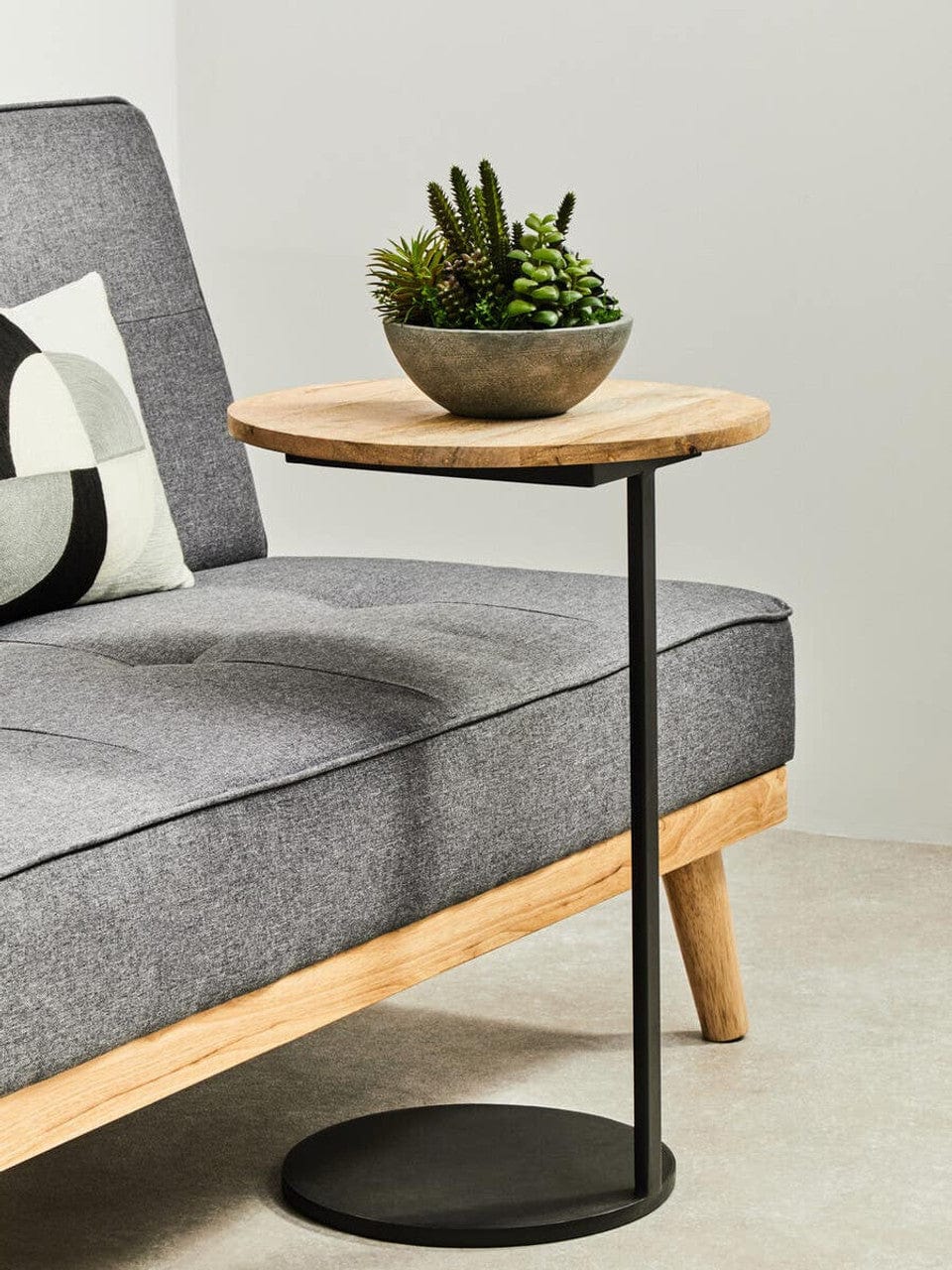 Corra Side Table With Round Wooden Top - Image 14
