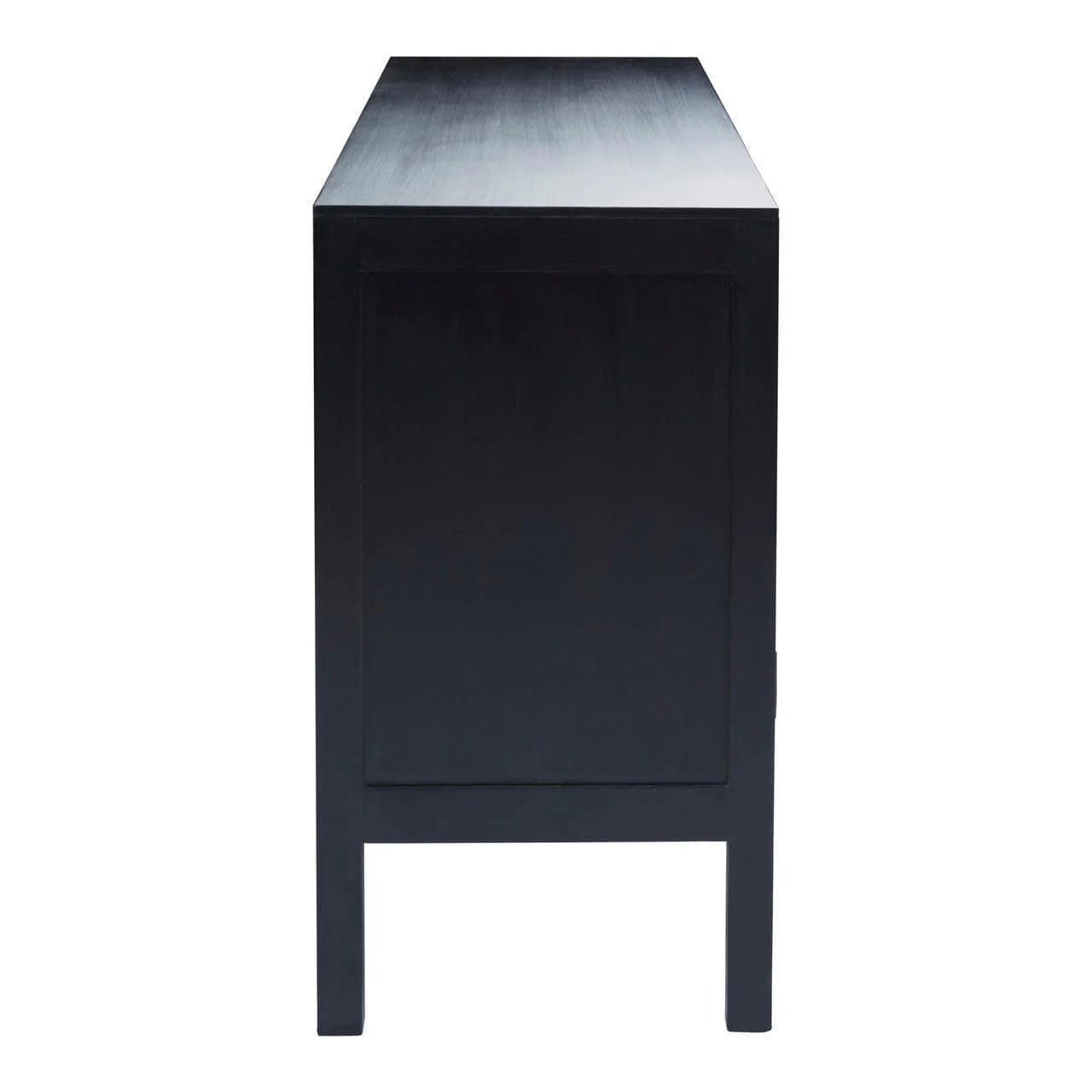 Corso Black Sideboard with 3 Rattan Doors - Image 8