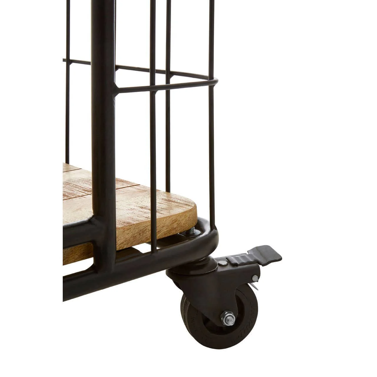 Crest 6 Tier Shelf Unit with Wheels - Image 5