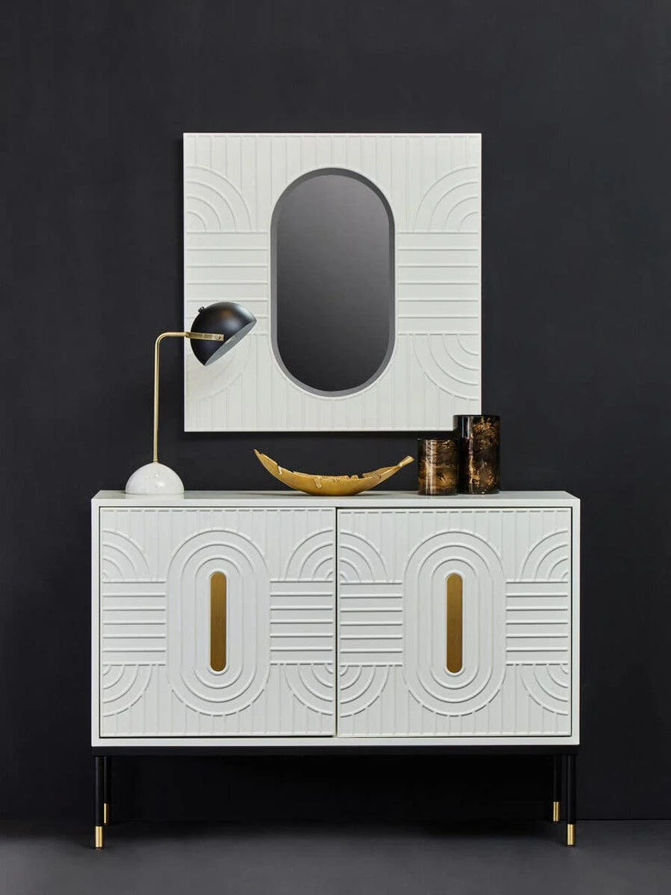 Danta Off White Wall Mirror - Image 5
