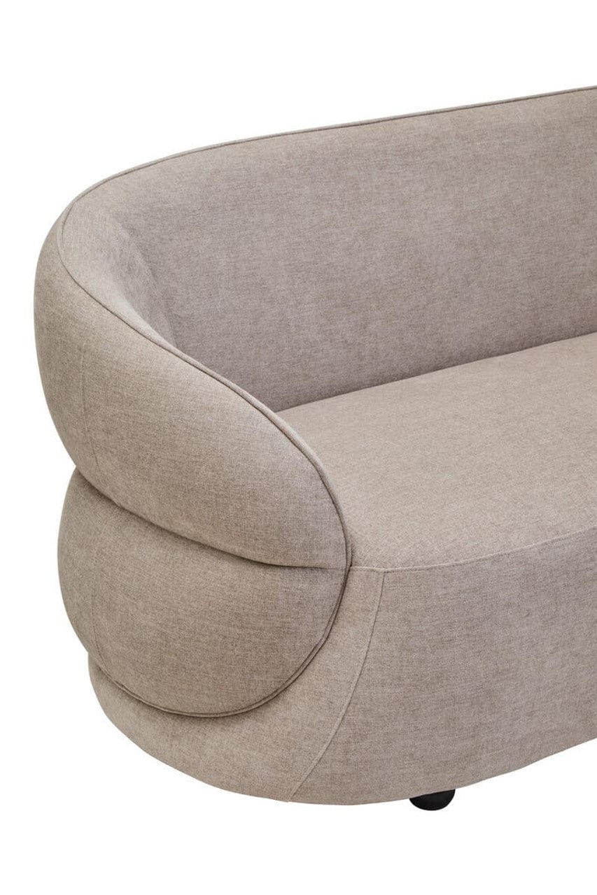 Daphne Taupe Chenille Three Seater Sofa - Image 6
