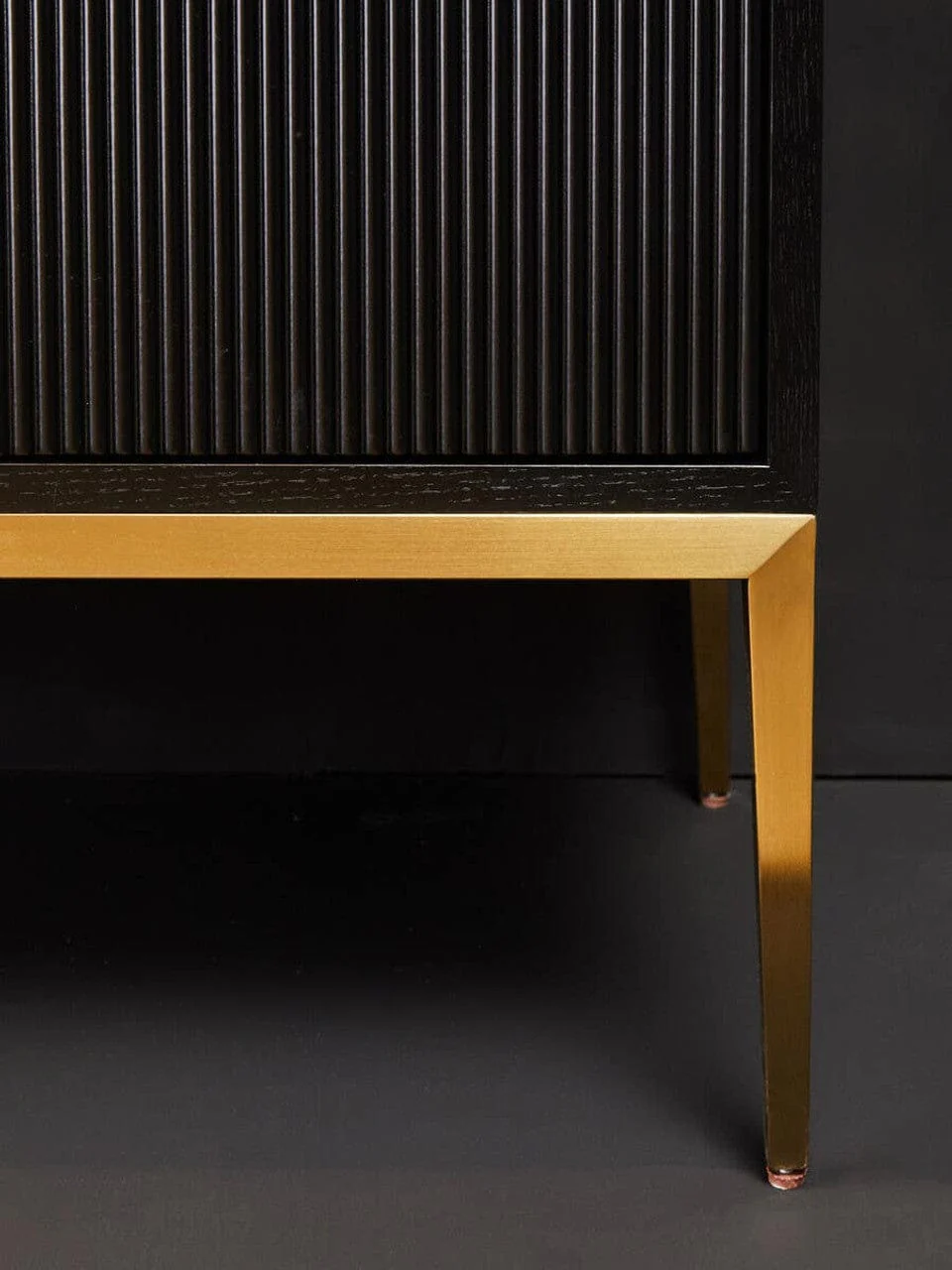 Davoli Black and Gold Two Door Sideboard - Image 2