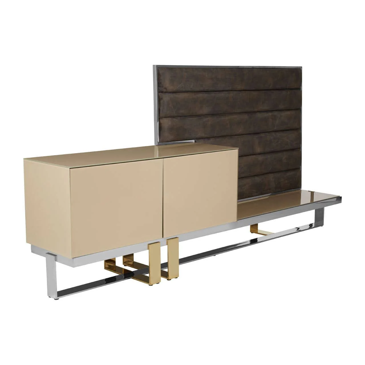 Demas Media Unit with Wall Panel - Image 2