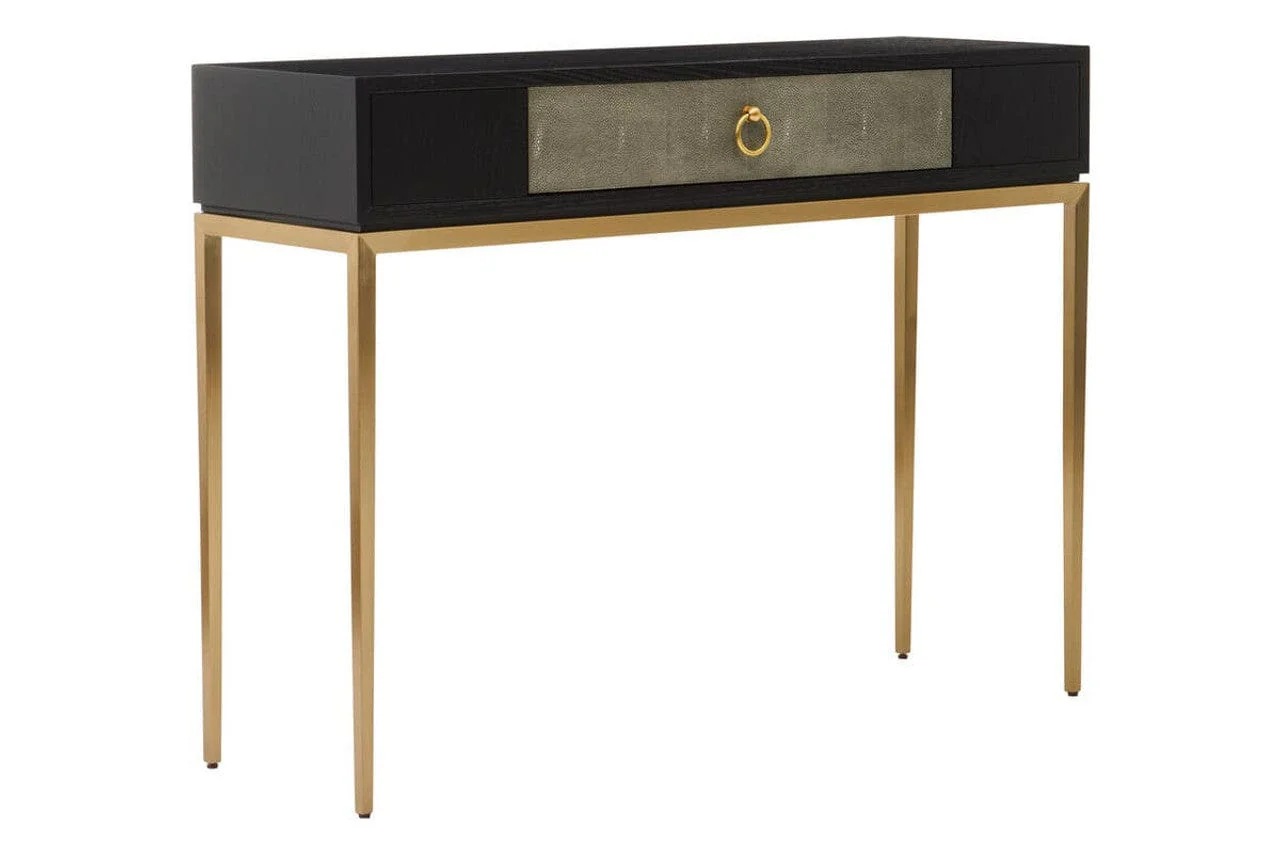 Deruta Shagreen Effect One Drawer Console Table - Image 7