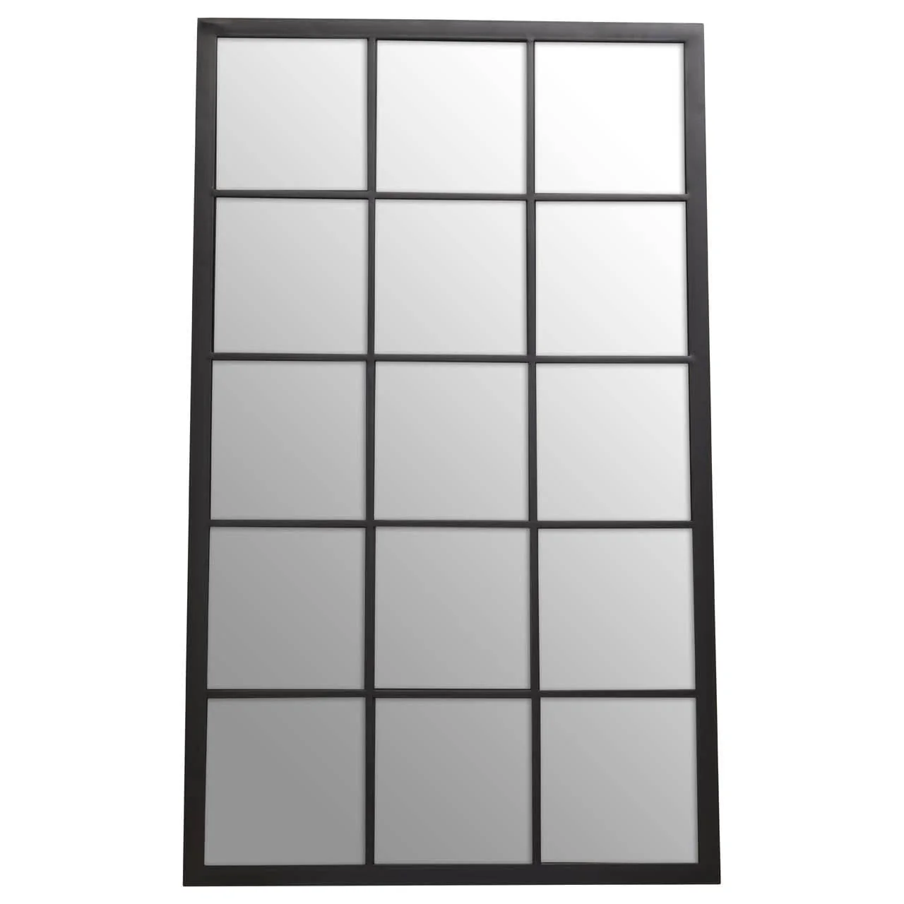 Descartes Black Large Grid Wall Mirror - Image 4