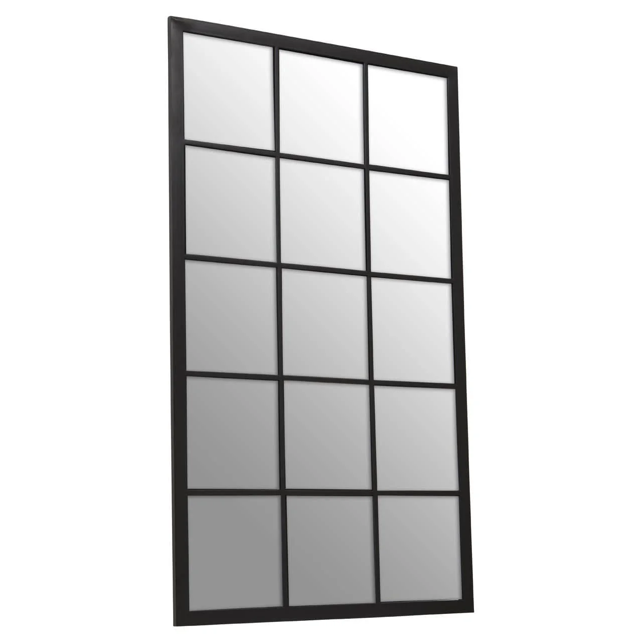 Descartes Black Large Grid Wall Mirror - Image 5