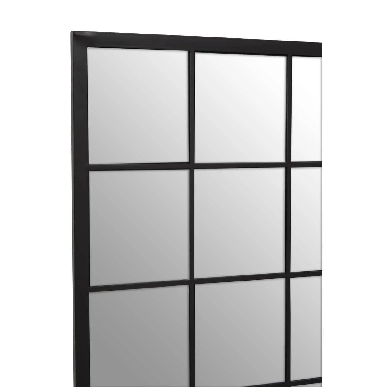 Descartes Black Large Grid Wall Mirror - Image 6