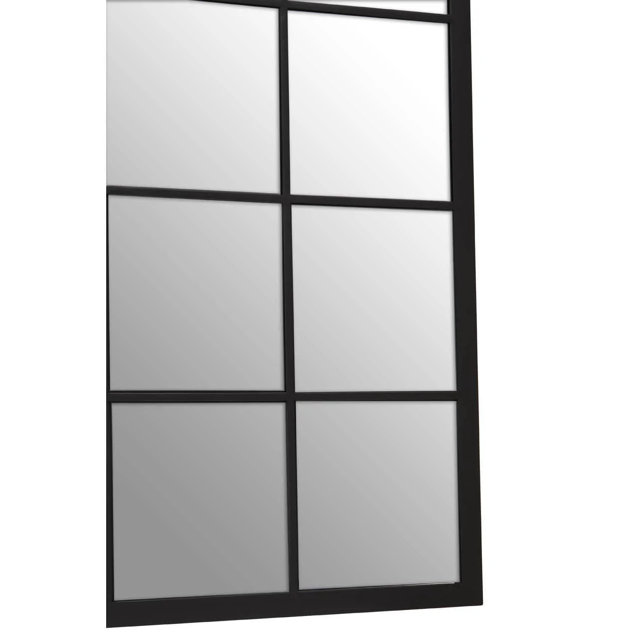 Descartes Black Large Grid Wall Mirror - Image 7