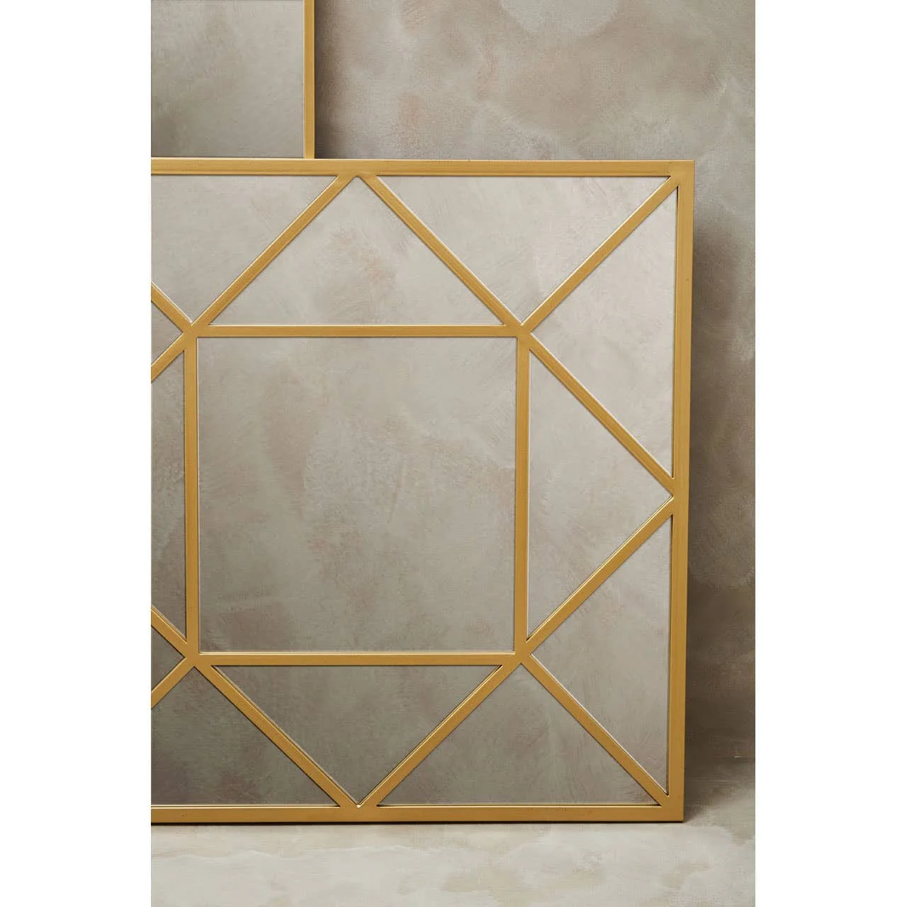 Descartes Gold Frame Wall Mirror - Image 2