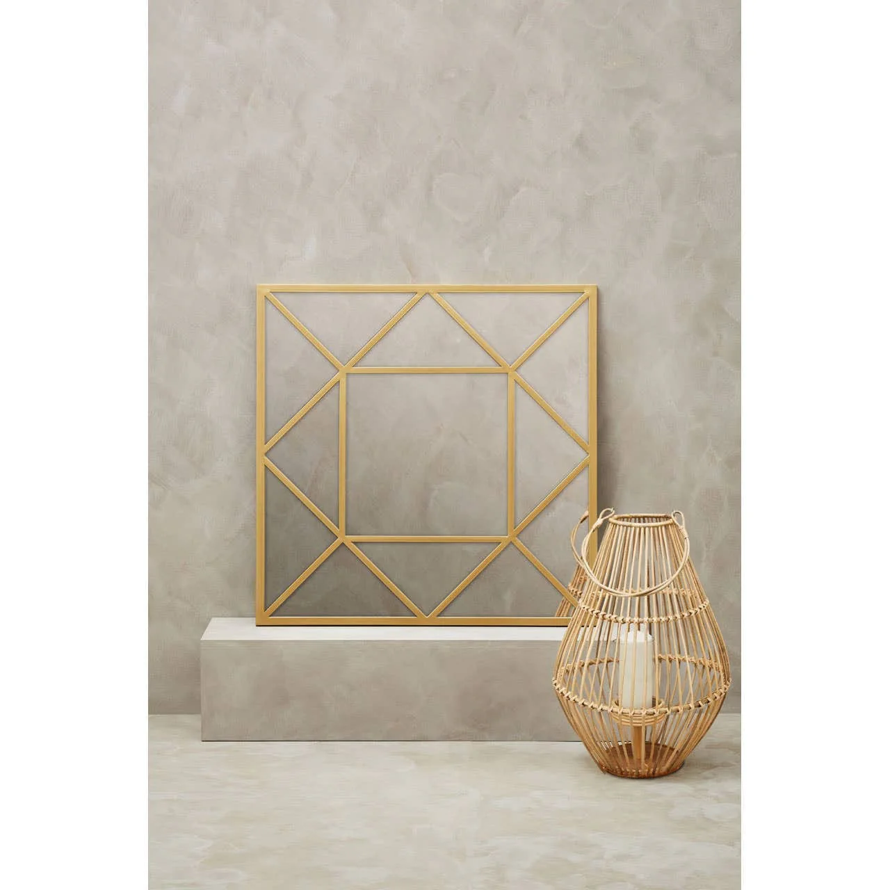 Descartes Gold Frame Wall Mirror - Image 7