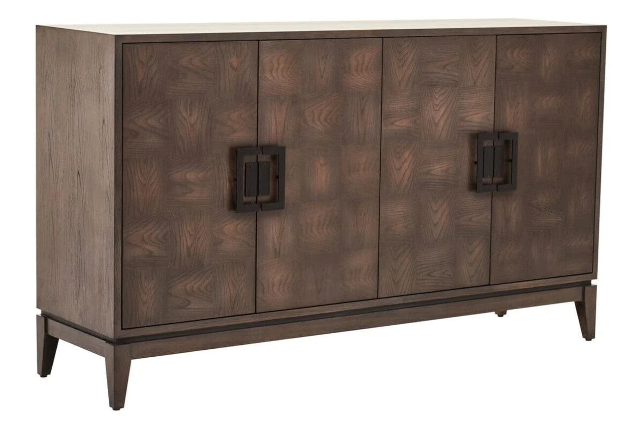 Dimaro 4 Door Antique Grey Sideboard. - Image 5