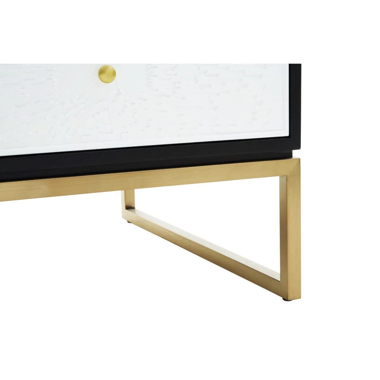 Dumas Black and White Four Drawer Coffee Table - Image 12
