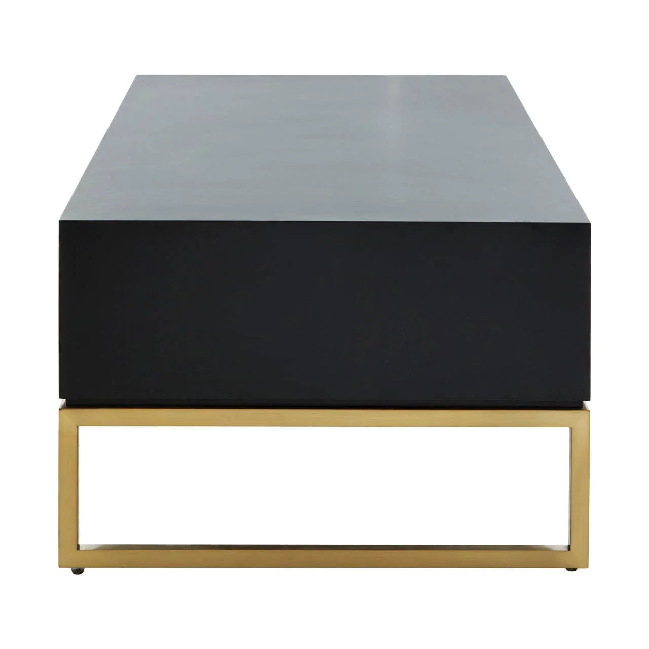 Dumas Black and White Four Drawer Coffee Table - Image 3