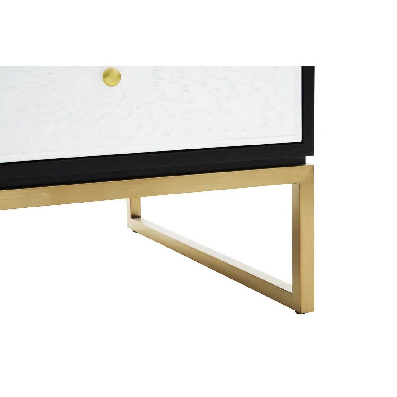 Dumas Black and White Four Drawer Coffee Table - Image 6