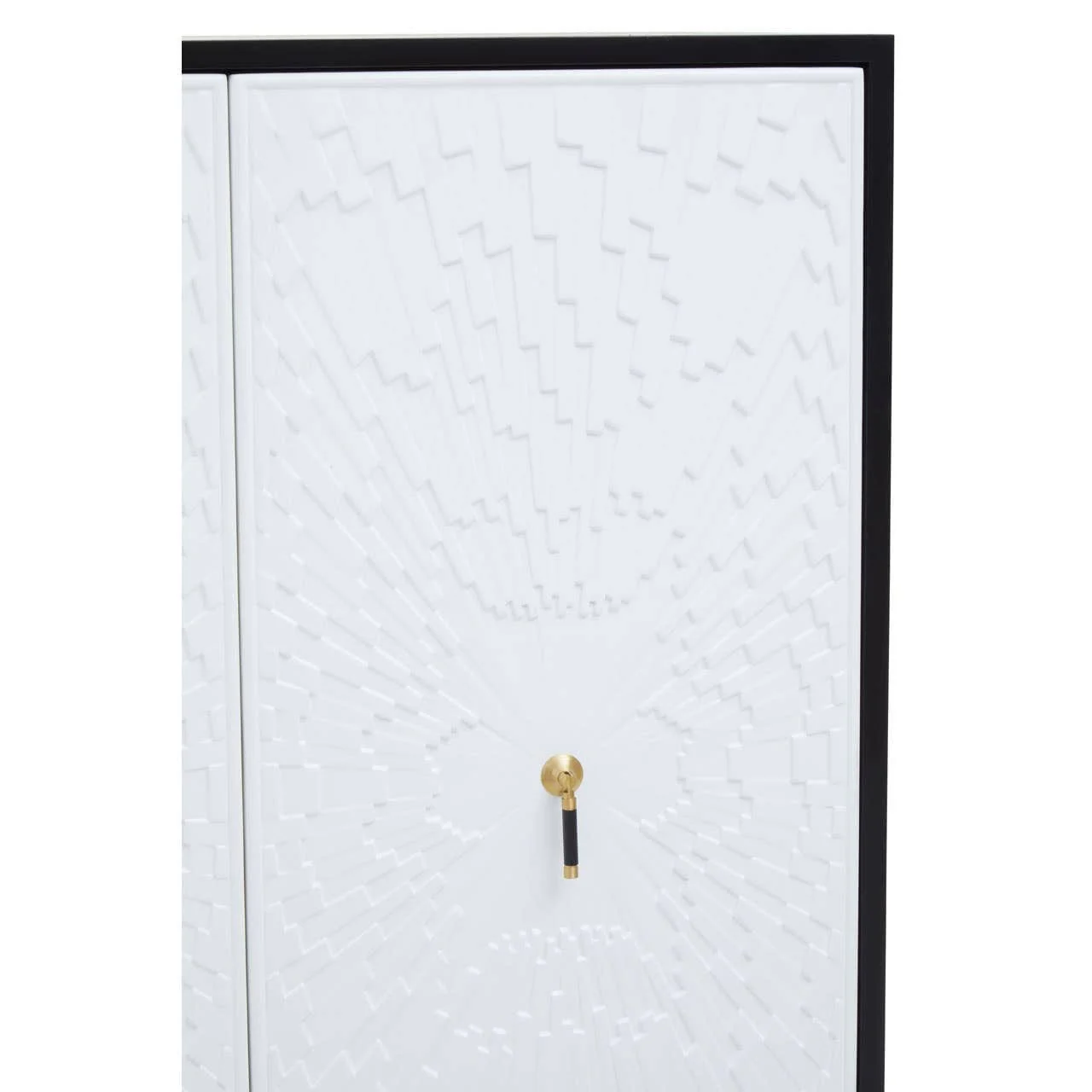 Dumas Black and White Two Door Cabinet - Image 8