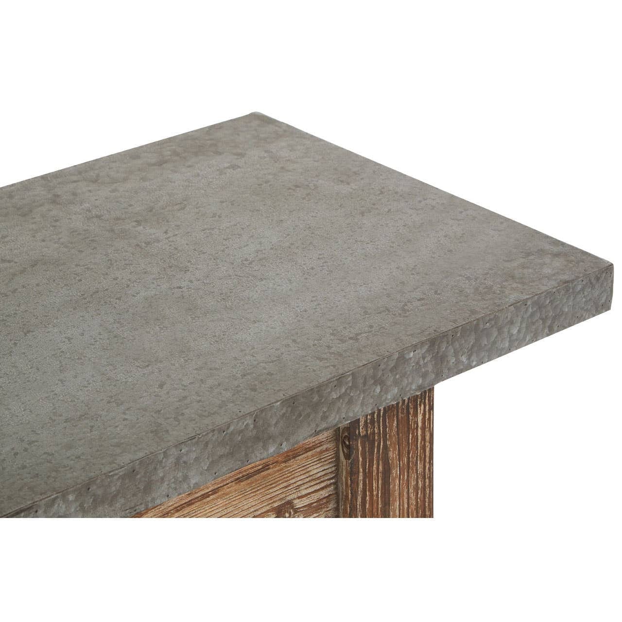 Elementary Antique Wood Finish Console Table - Image 5