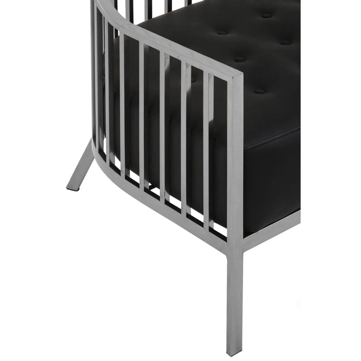 Eliza Two Seat Dome Cage Silver Sofa - Image 6