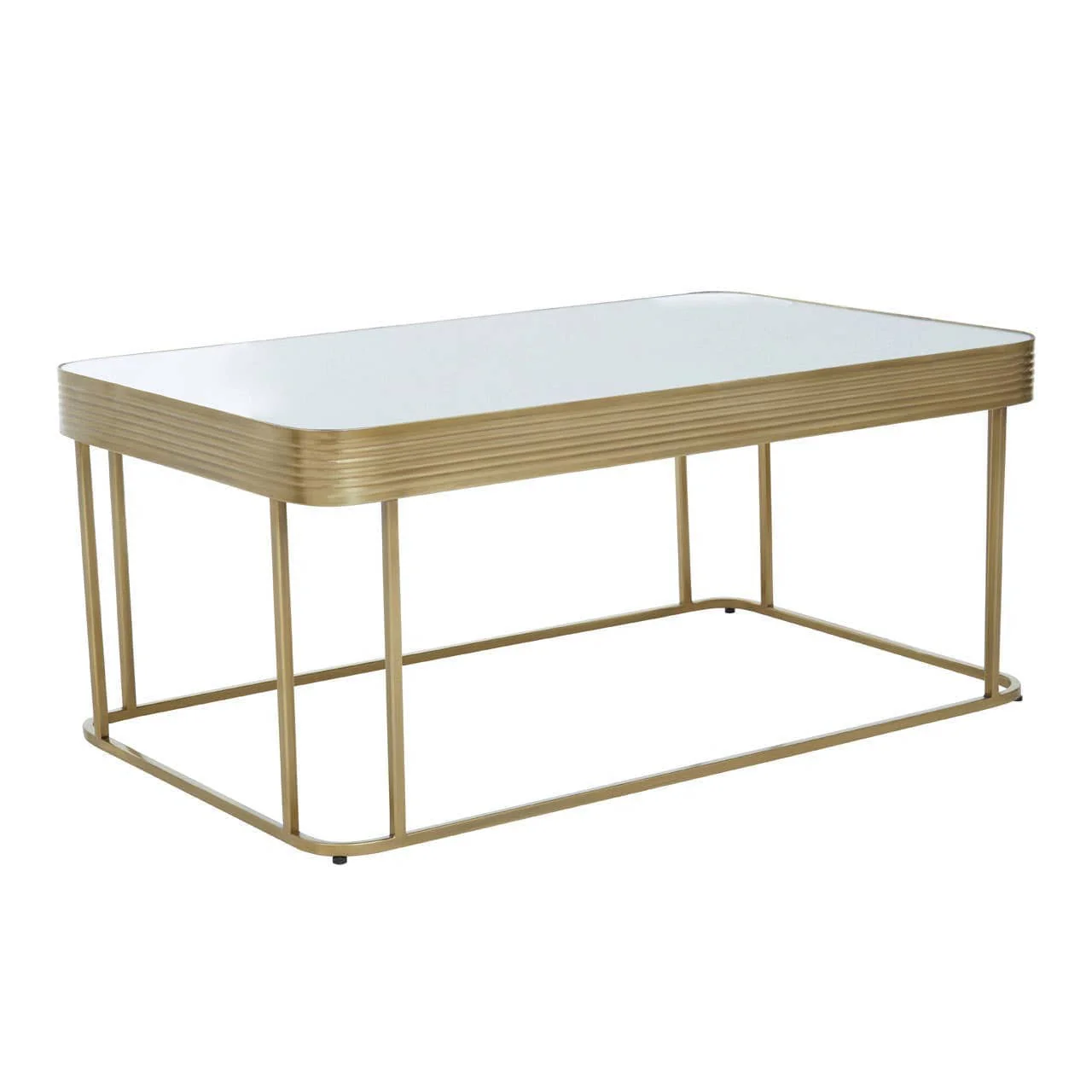 Ella Gold Coffee Table with Mirror Top - Image 2