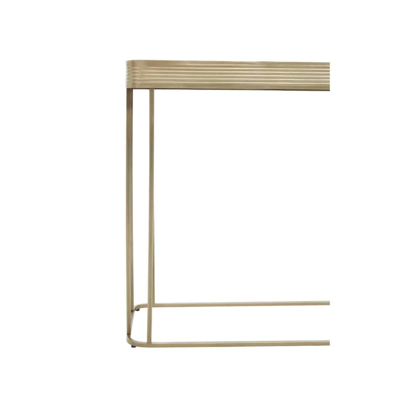 Ella Gold Console Table with Mirror Top - Image 4