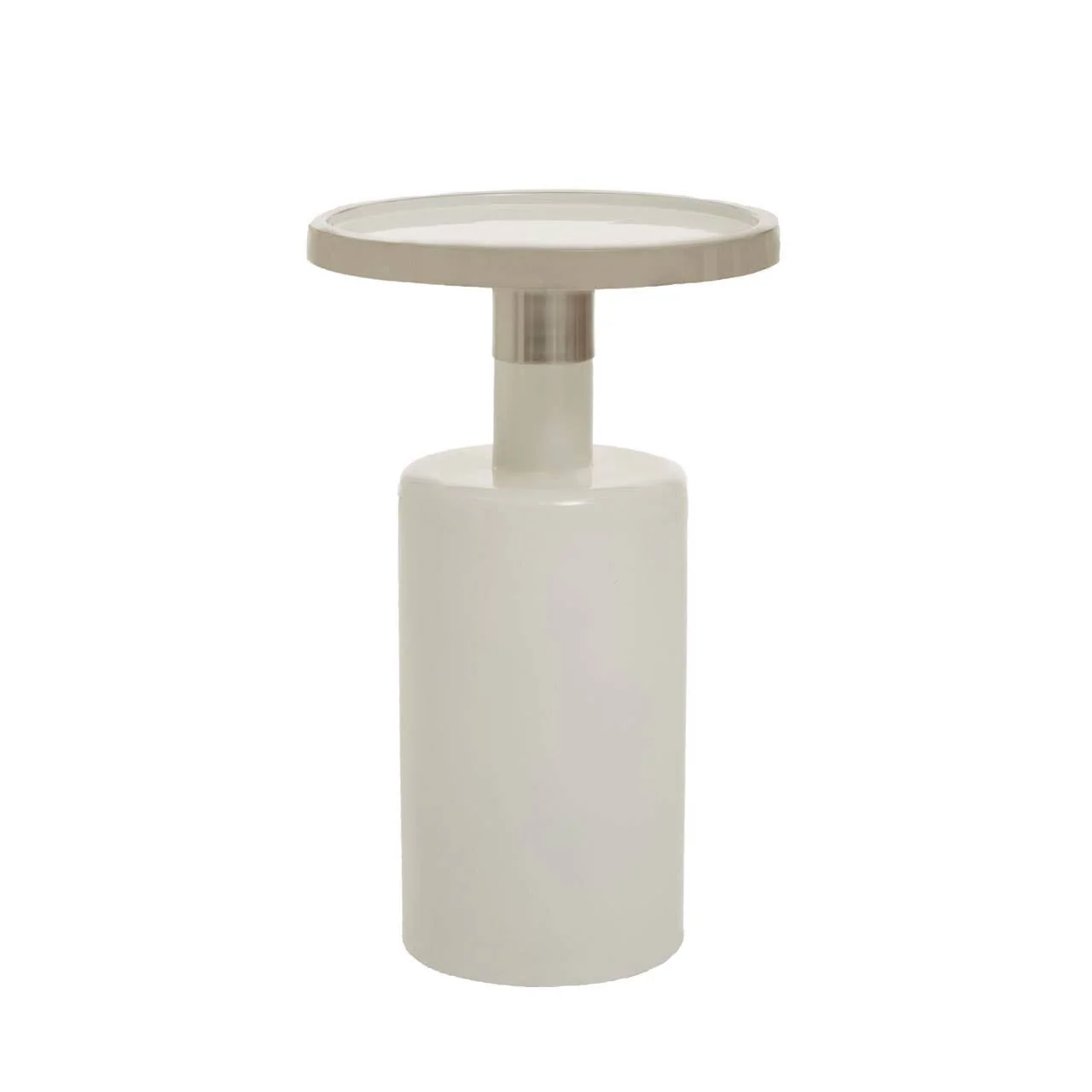 Elva Side Table With White Base