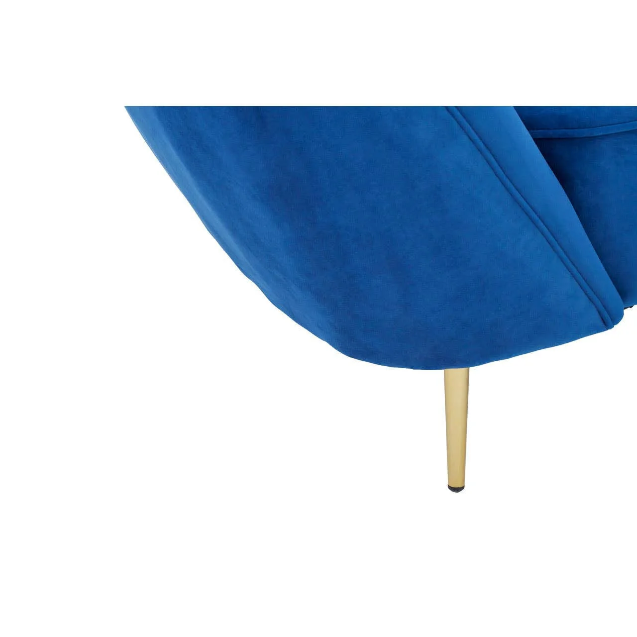 Felizia Midnight Blue Velvet Left Arm Chaise Lounge - Image 5
