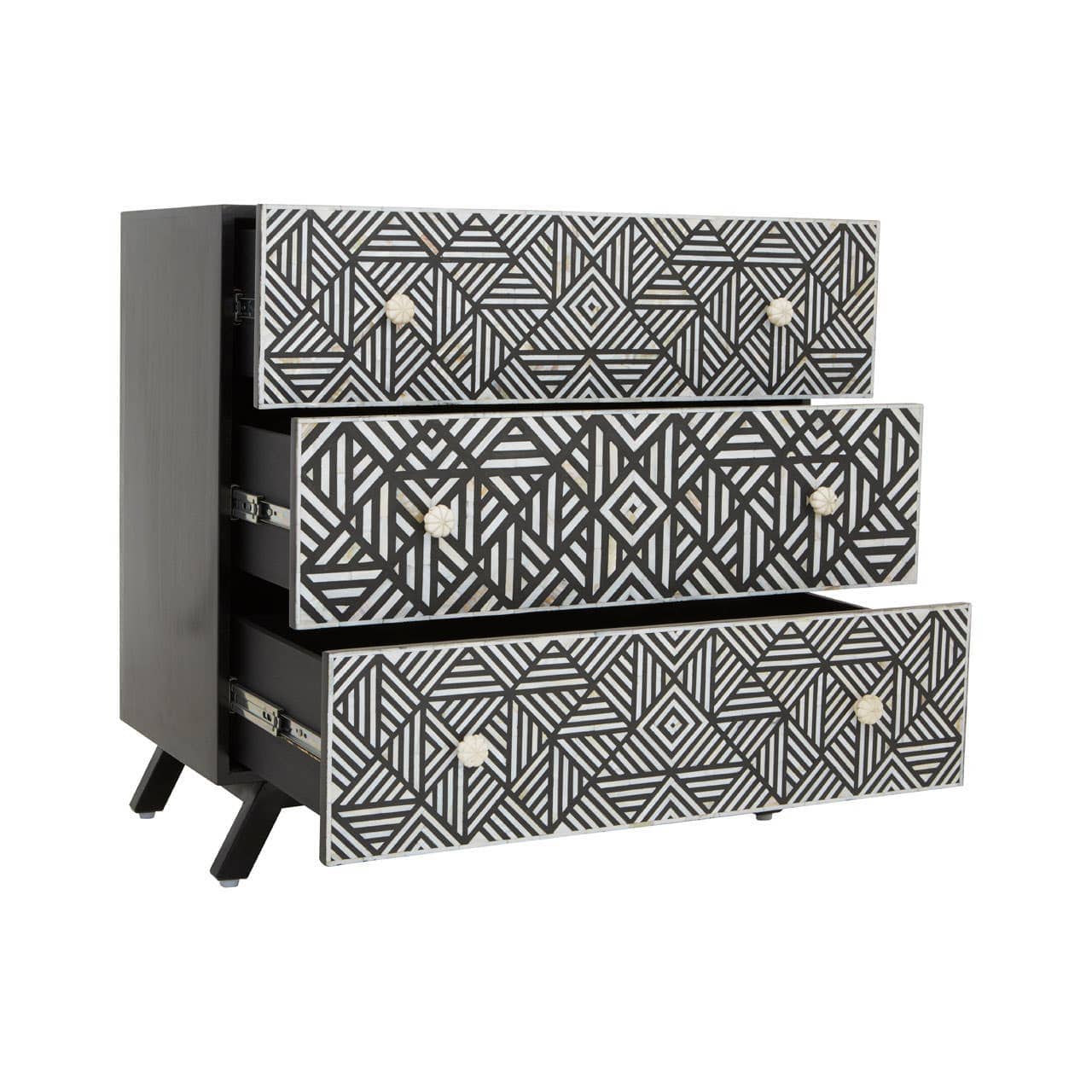 Fusion Bone Monochrome Chest of drawers - Image 5