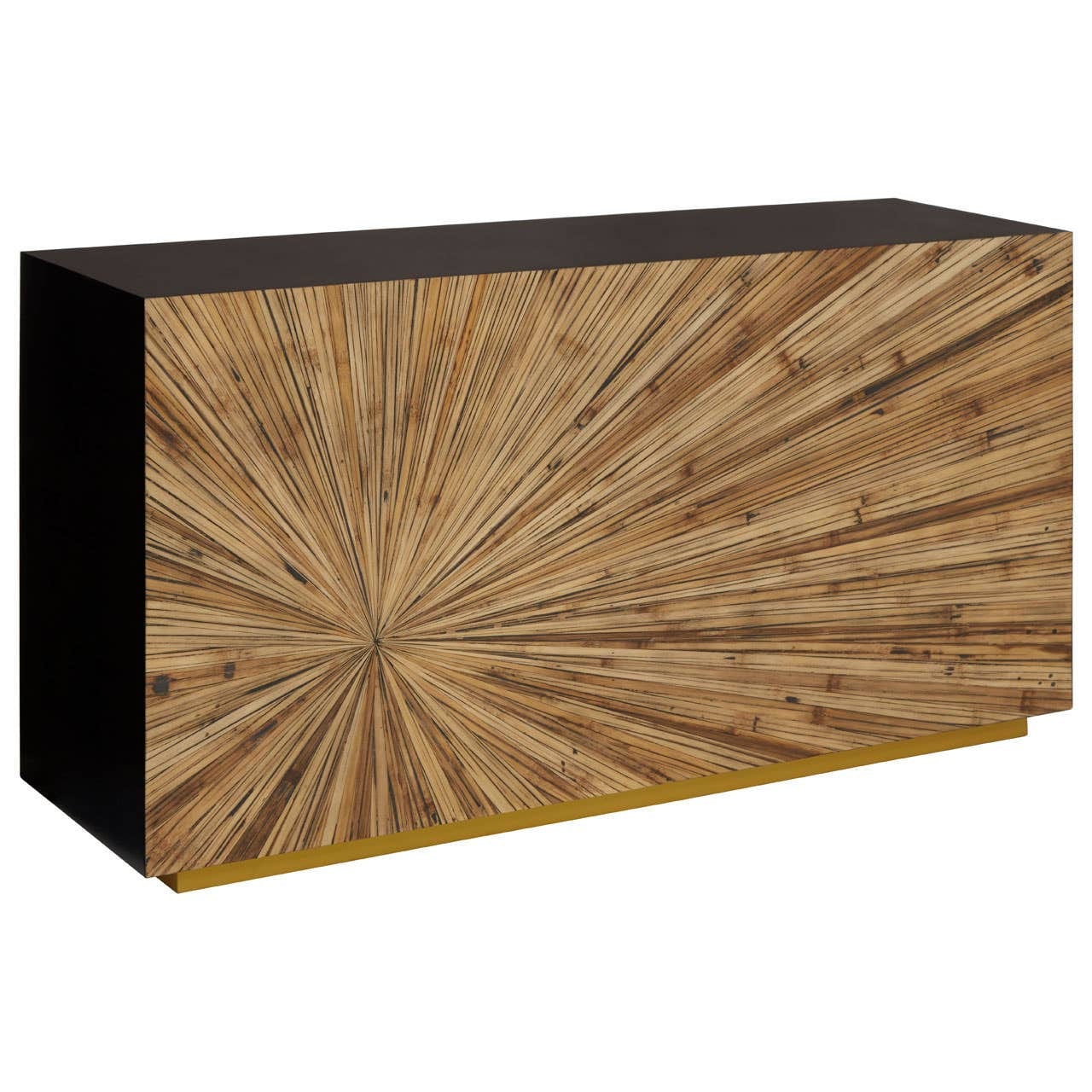 Gabelle Ebony Bamboo Console Table - Image 2